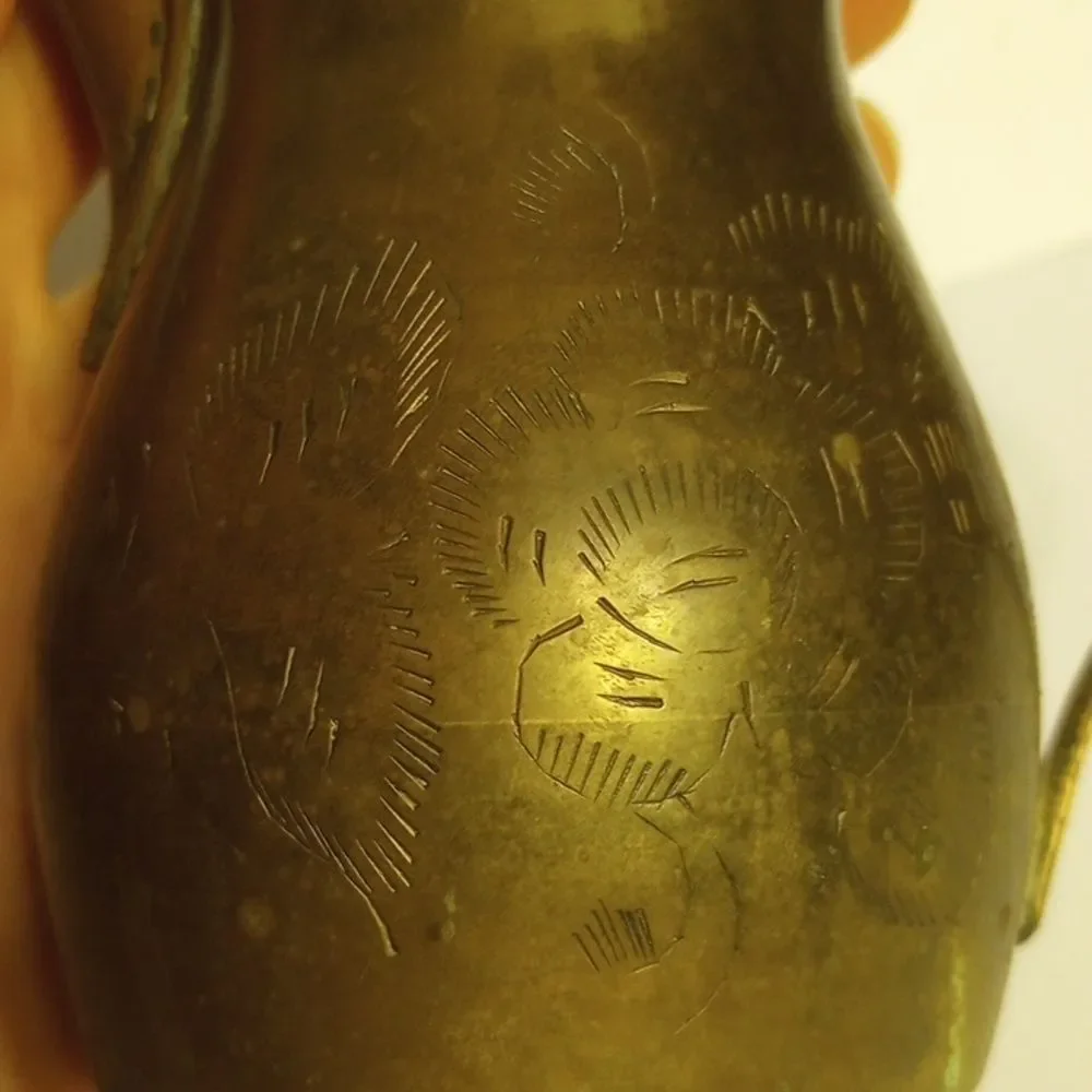 Vintage Brass Dallah Bedouin Coffee Pot